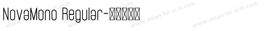 NovaMono Regular字体转换